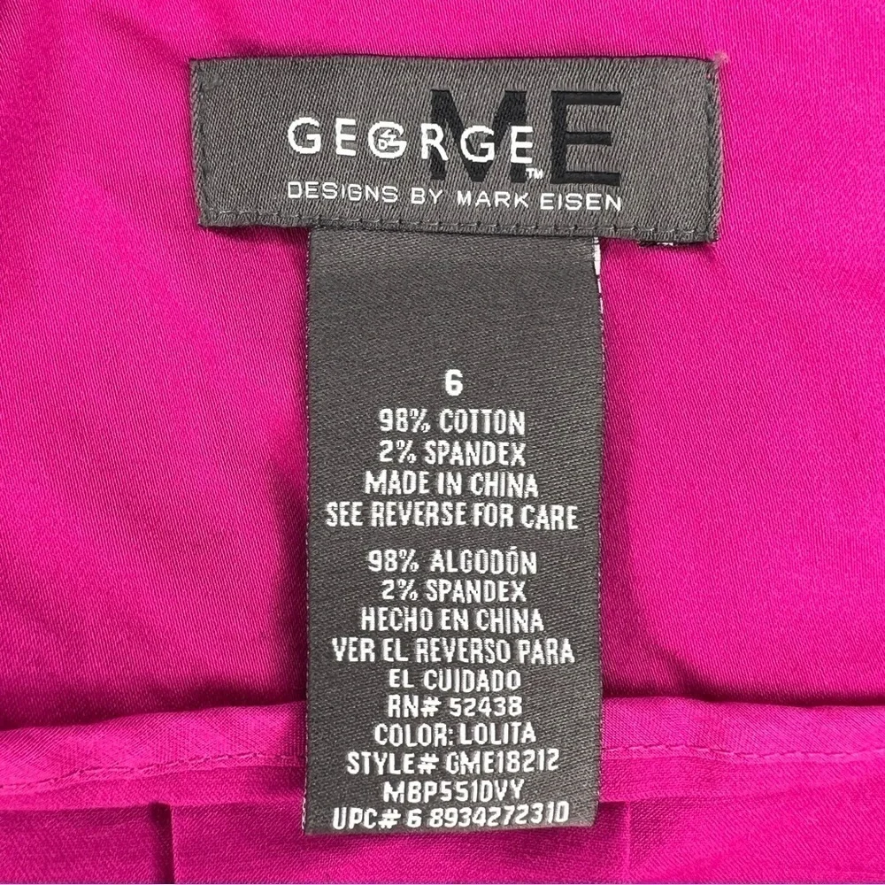 SIZE 6 90’S ERA GEORGE FUCHSIA PINK A LINE SKIRT RETRO BARBIECORE STRETCH
